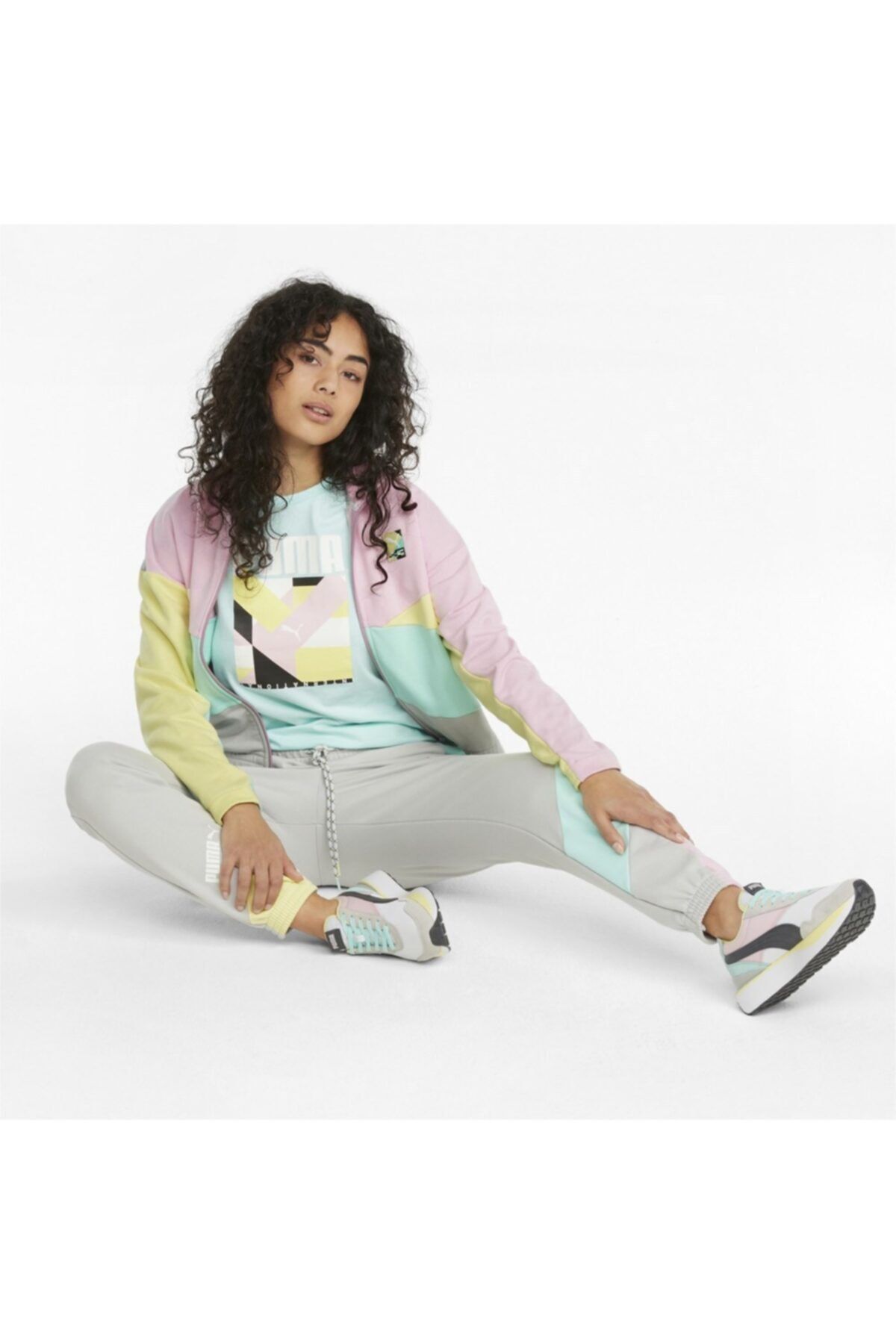 Puma Intl Track Jacket Tr Kadın Gri Sweatshirt - 53165109 BY7615