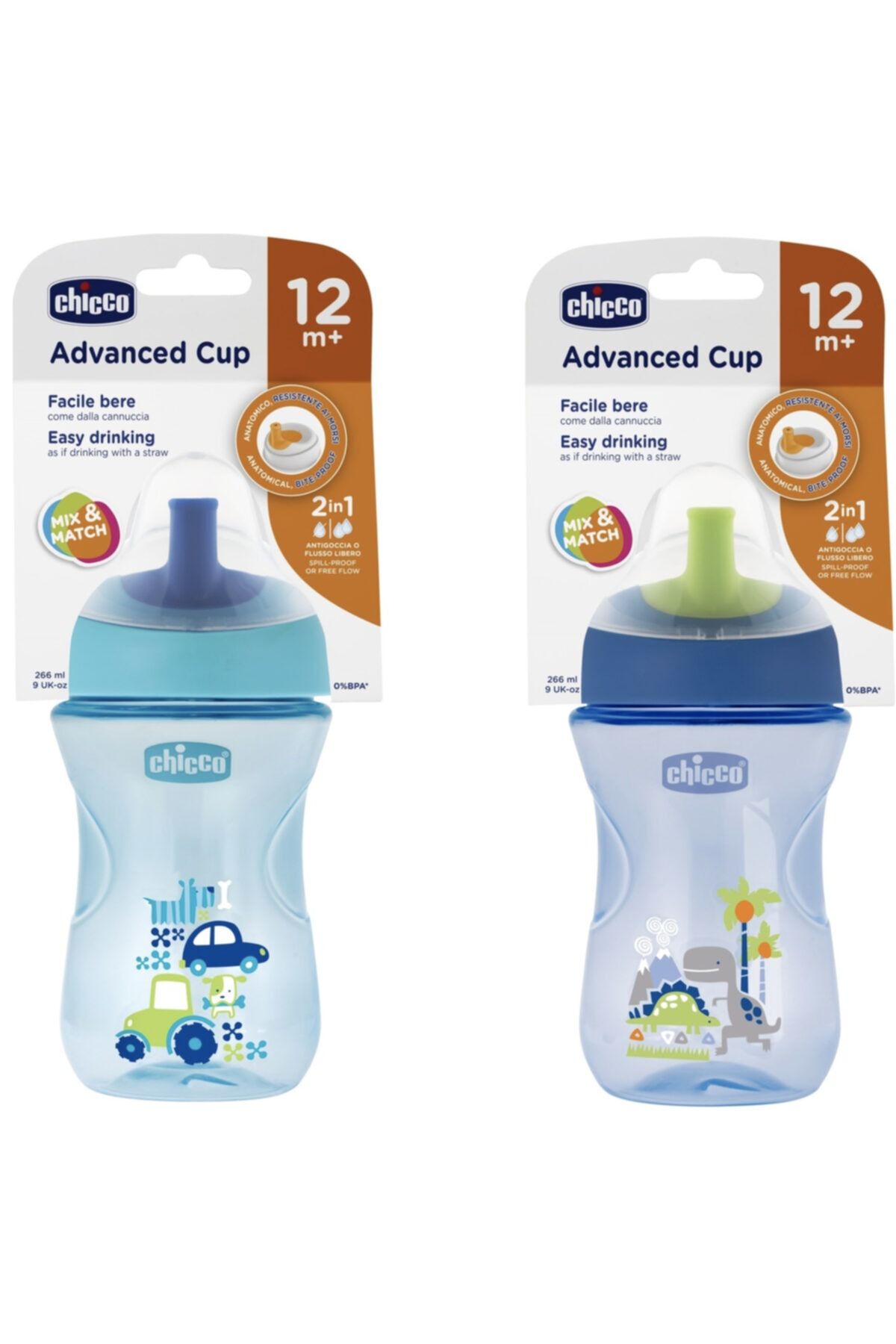 Chicco Pipetli Eğitim Bardağı 12+ Erkek