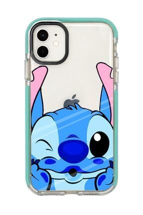 Iphone 11 Stitch Desenli Candy Bumper Silikonlu Telefon Kılıfı MC11CBTS155