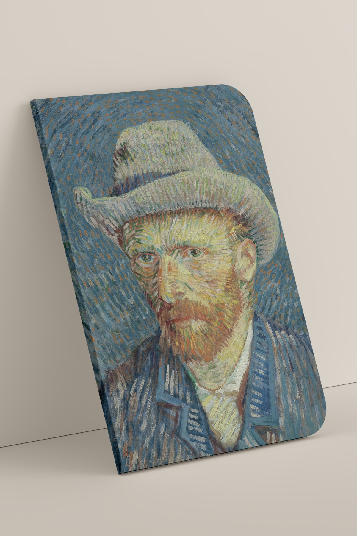 retronote Van Gogh Defter 18 - Self-portrait With Grey Felt Hat, 1887 - Çizgisiz - 64 Sayfa - 10,5x14cm
