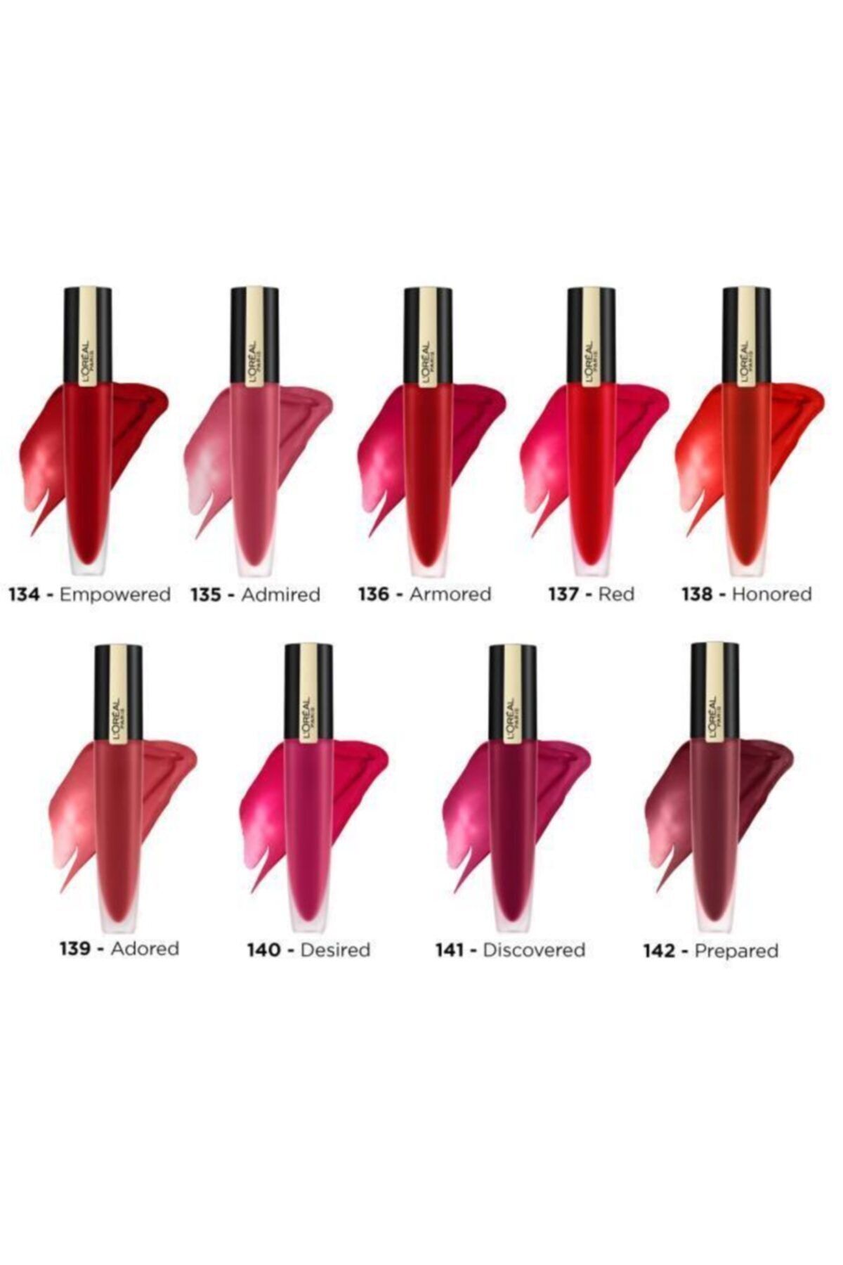 L'Oreal Paris رژ لب مایع مات Rouge Signature شماره 142 رنگ بورگوندی
