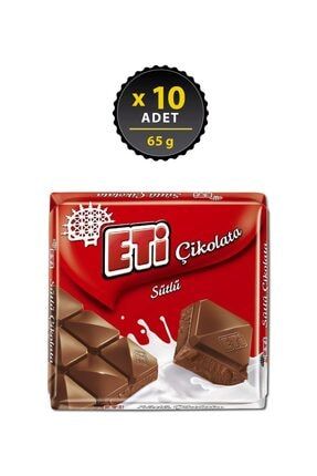 Çikolata Sütlü Kare 65 g x 10 Adet 2675000