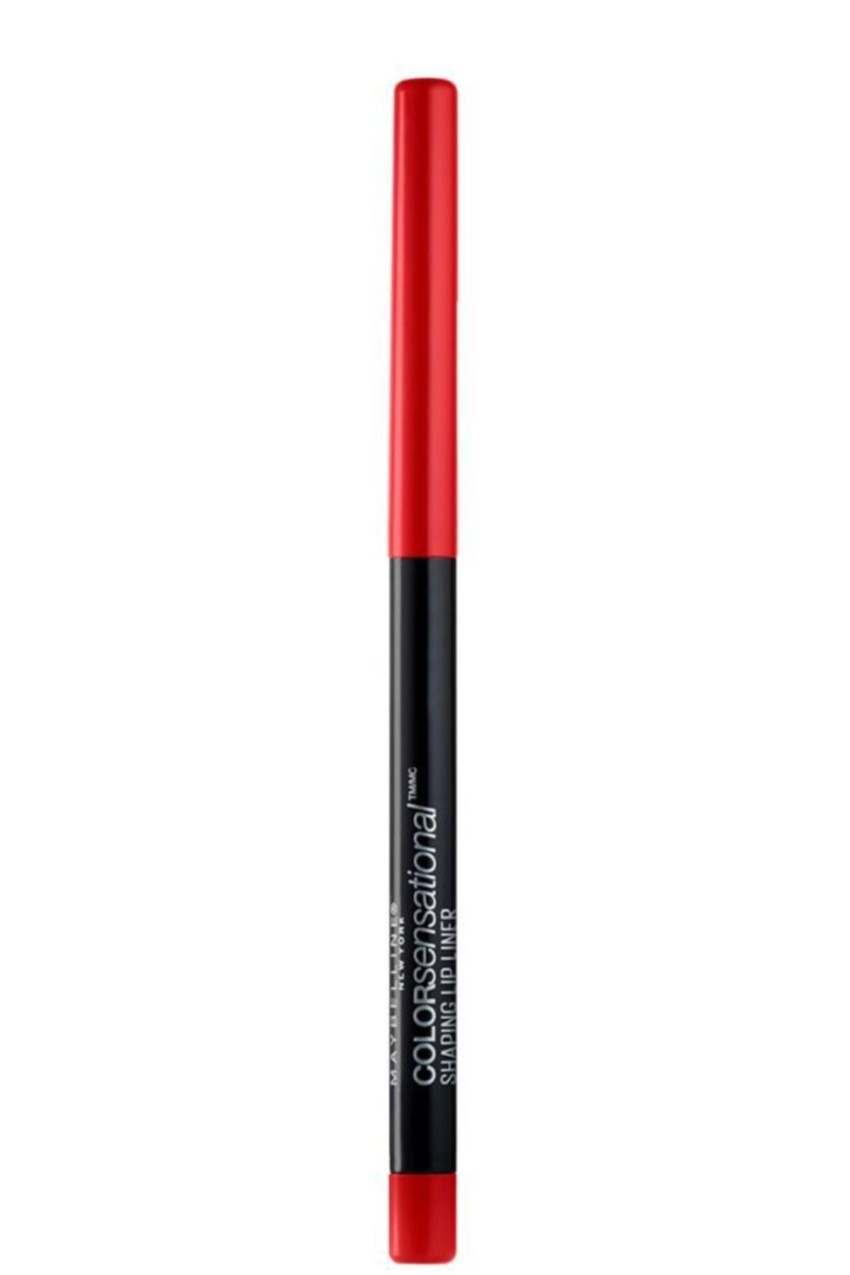 Maybelline New York مداد لب رنگی Sensational ماندگاری 24 ساعته شماره 80 رنگ قرمز
