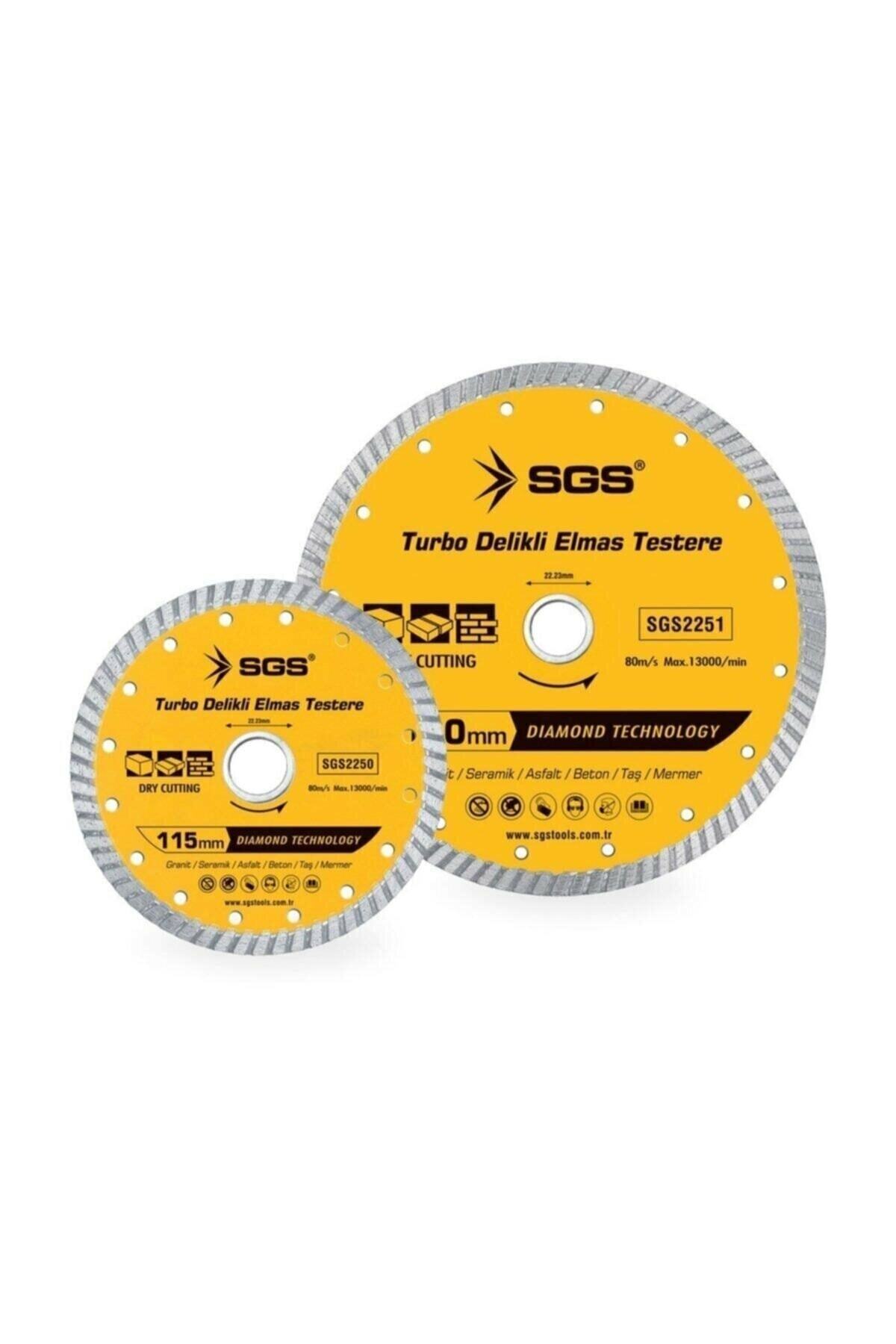 SGS Turbo Kanallı Elmas Testere 115 Mm 10 Ad (1 Paket)