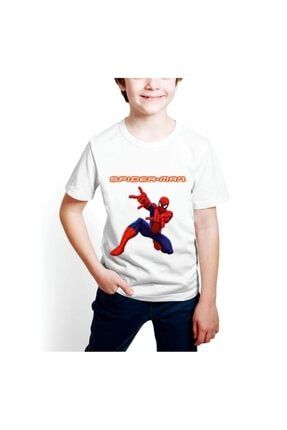 Spiderman Dijital Baskılı Çocuk Tişört D01 PRA-4052297-252898