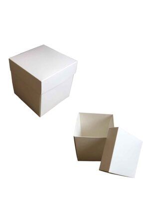 Komple Karton Kutu 10x10x10 - 10 Adet Beyaz ETE7241Beyaz