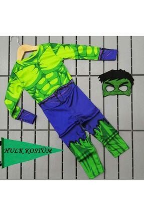 Maskeli 5-6 Yaş Hulk Çocuk Kostümü 14777141