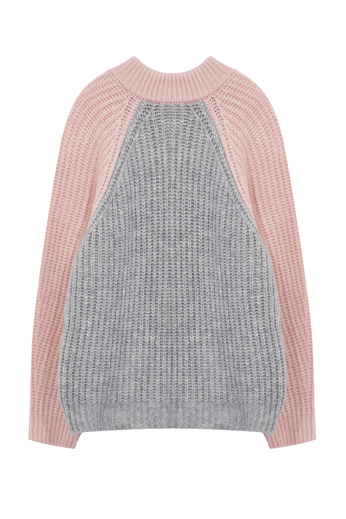 Trendyolmilla  Pembe Renk Bloklu Fermuarlı Yumuşak Dokulu Triko Kazak TWOAW25KZ00179 - Görsel 7