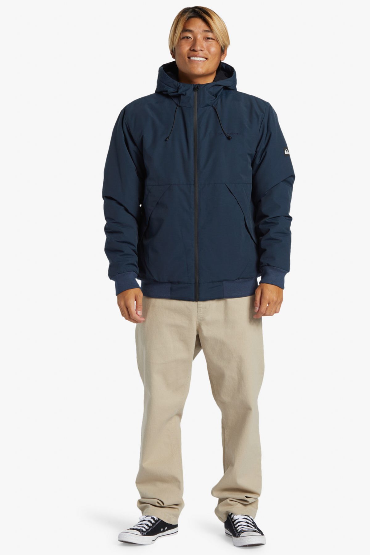 Quiksilver Męska Kolekcja Lifestyle Płaszcz Ocieplany Mężczyzna - M