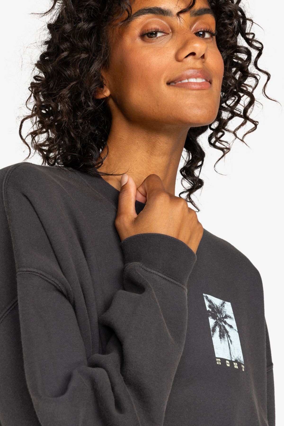 Roxy-Hanorac Pullover pentru femei - 55% Algodon 25% Algodon reciclat 20% Reciclare 5