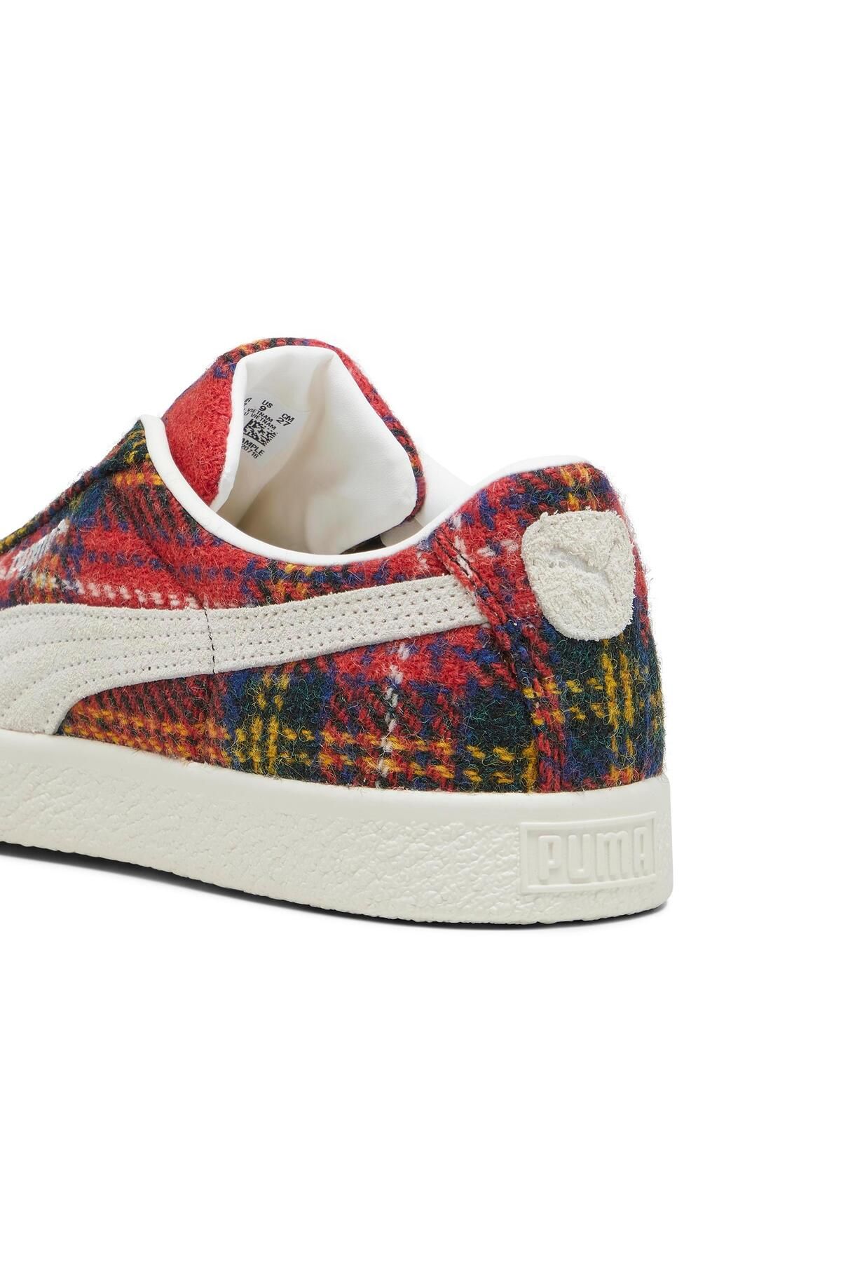 Puma-VTG Harris Tweed Suede - Frosted Ivory-Red 7