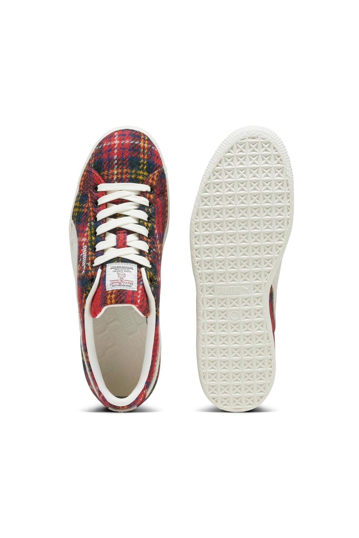 Puma-VTG Harris Tweed Suede - Frosted Ivory-Red 5