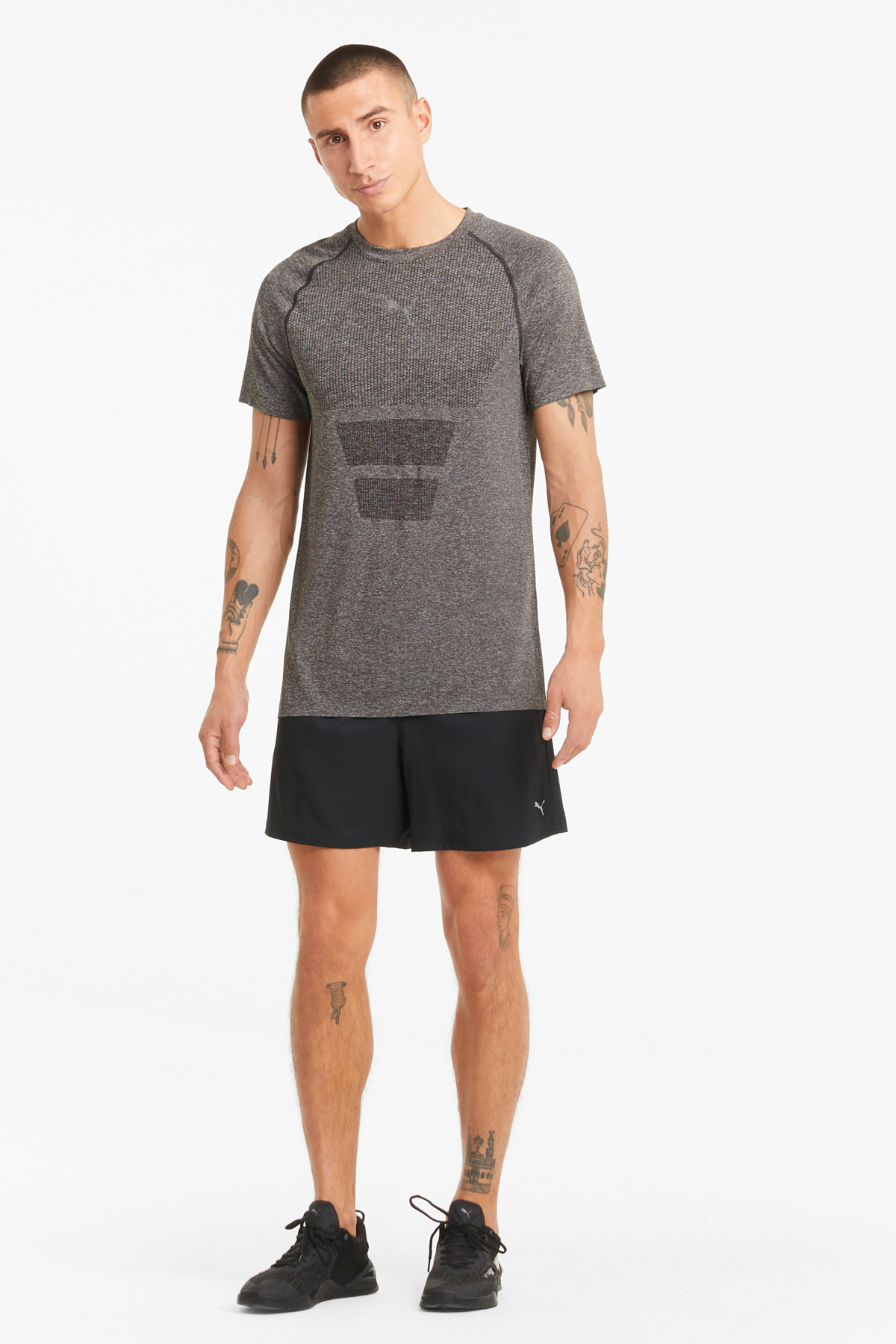 شورت و شلوارک مردانه مشکی پوما | 520317 اورجینال - تصویر 5