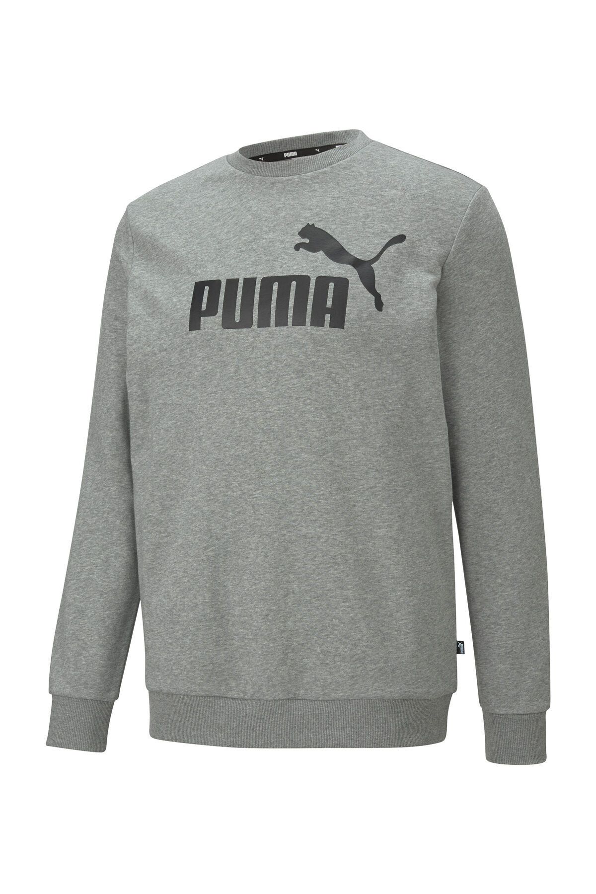 Puma 58668003 ESS Big Logo Crew TR Medium Gray Heather Erkek Sweat Fiyat Yorumlar Trendyol