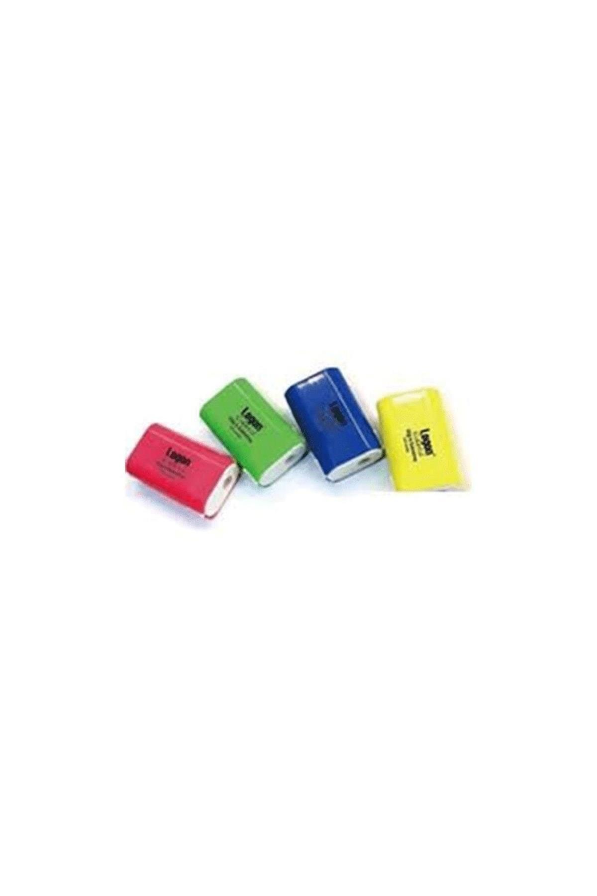 Logon-Pencil Sharpener with Eraser 4 Colors Pencil Sharpener with Eraser 24 Pieces 1