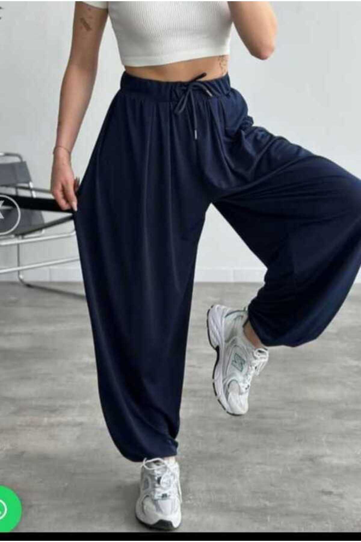 YKW kadın modal kumaş siyah şalvar