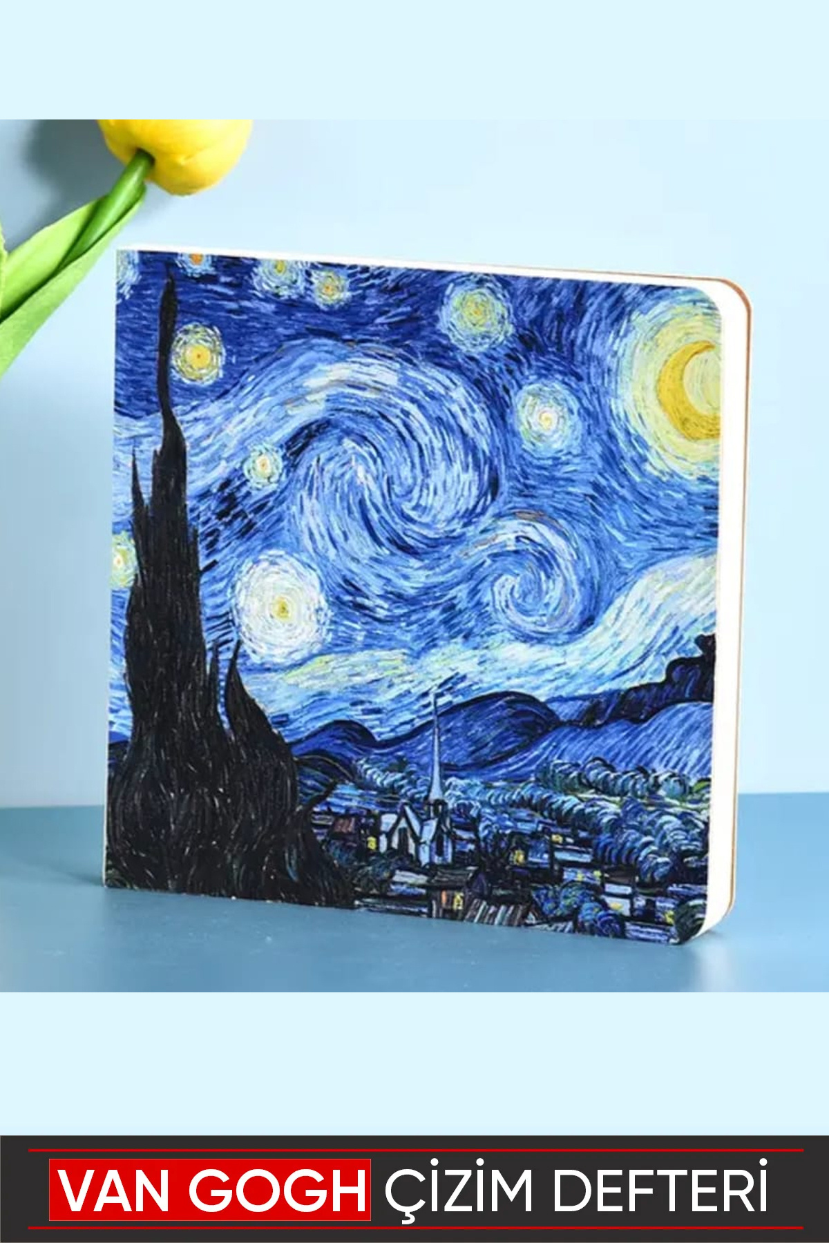 Vox Art Van Gogh Eskiz Defteri- 14x14 cm Kare - 96 yaprak- 90 gr