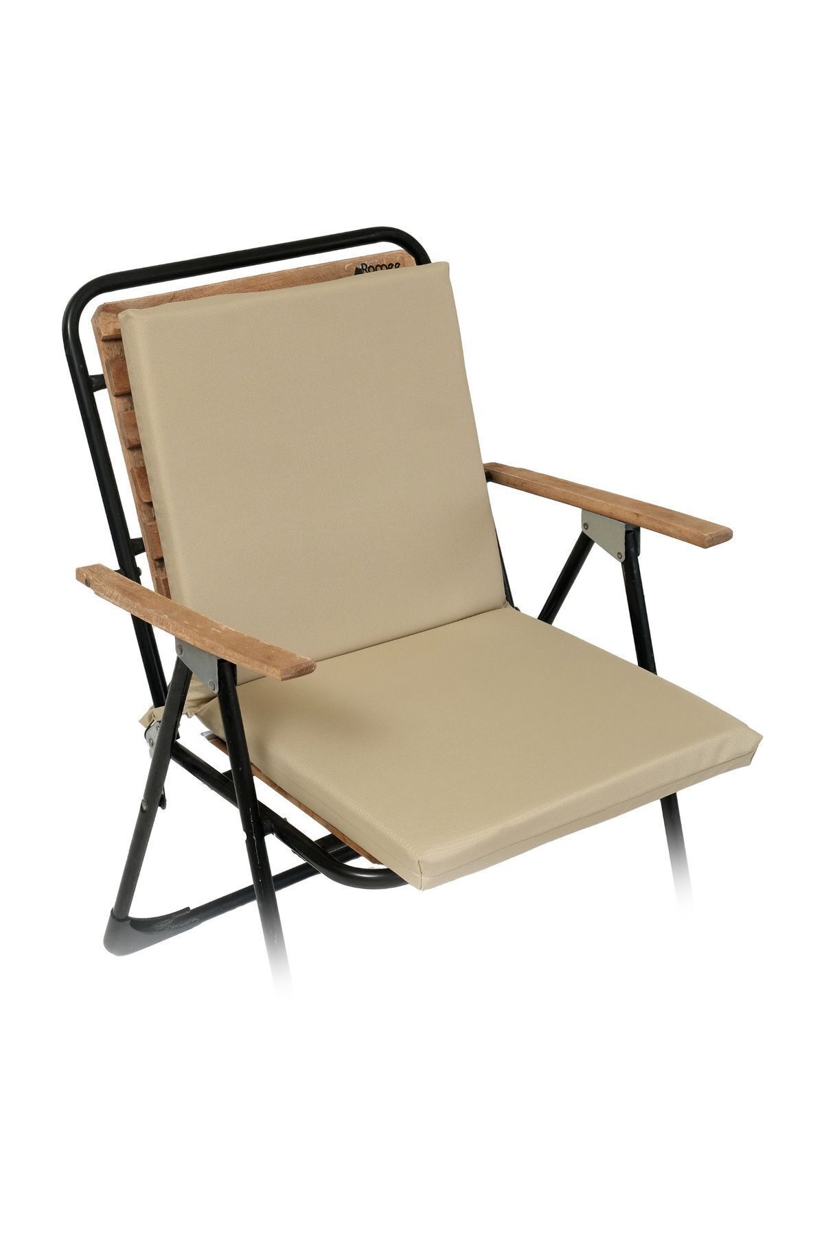 Backrest Chair Cushion Zippered Lace-up Washable Water Oil Repellent Garden Balcony 40x40 Beige