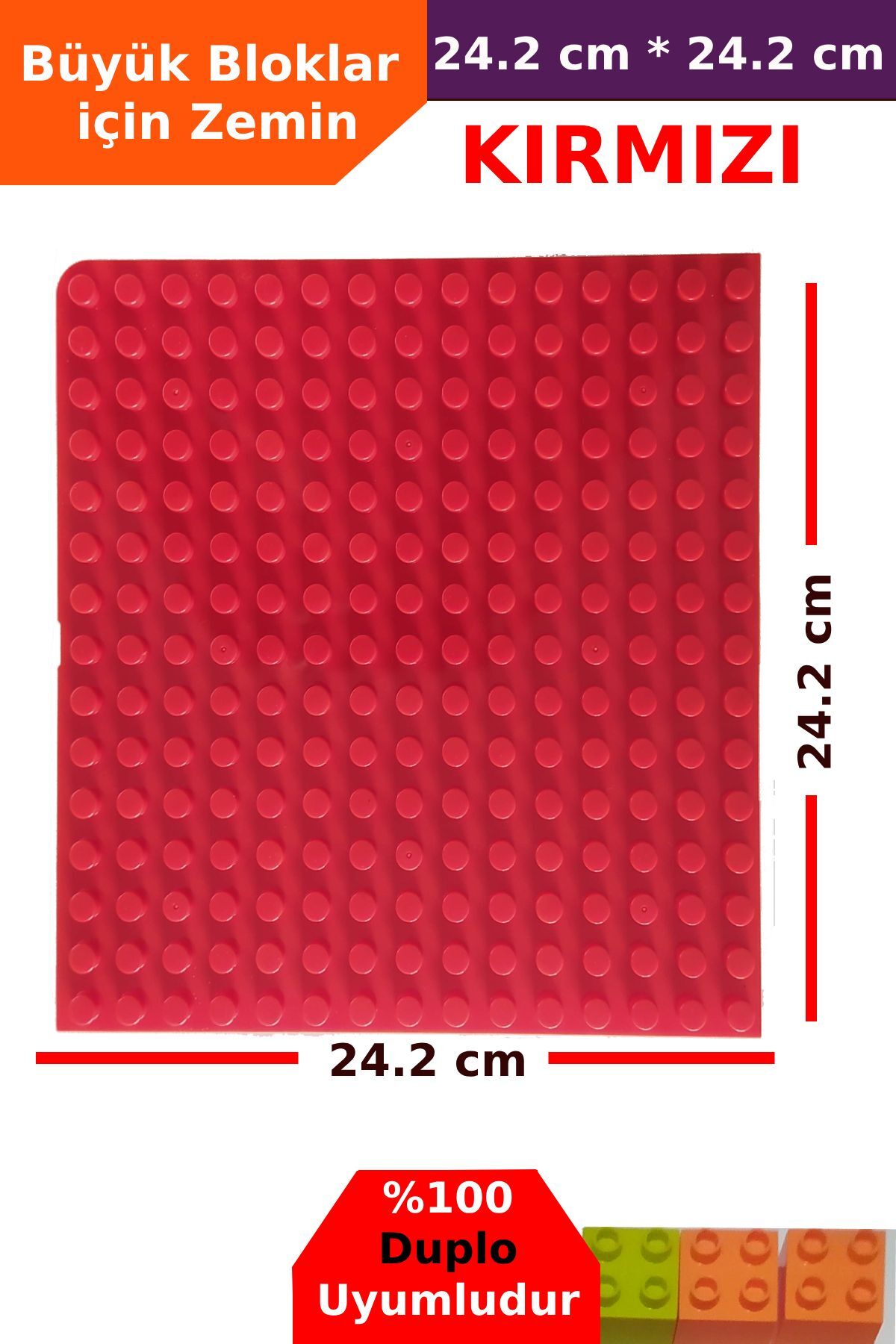 کفپوش‌های قرمز برای ساخت بلوک‌های بزرگ سازگار با دوپلو