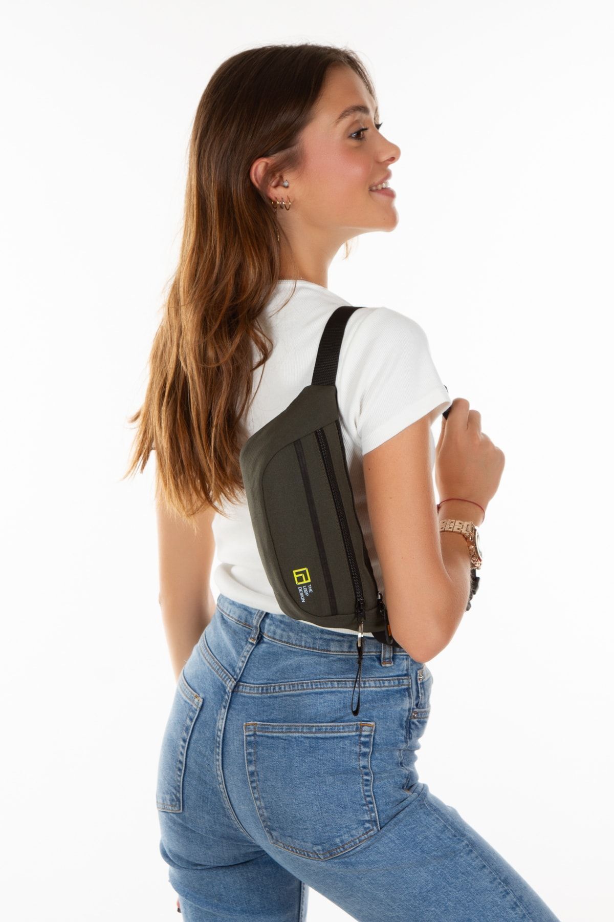 LOOP DESIGN-Unisex Crossbody Bag - Shoulder and Waist Bag, Adjustable Strap 3