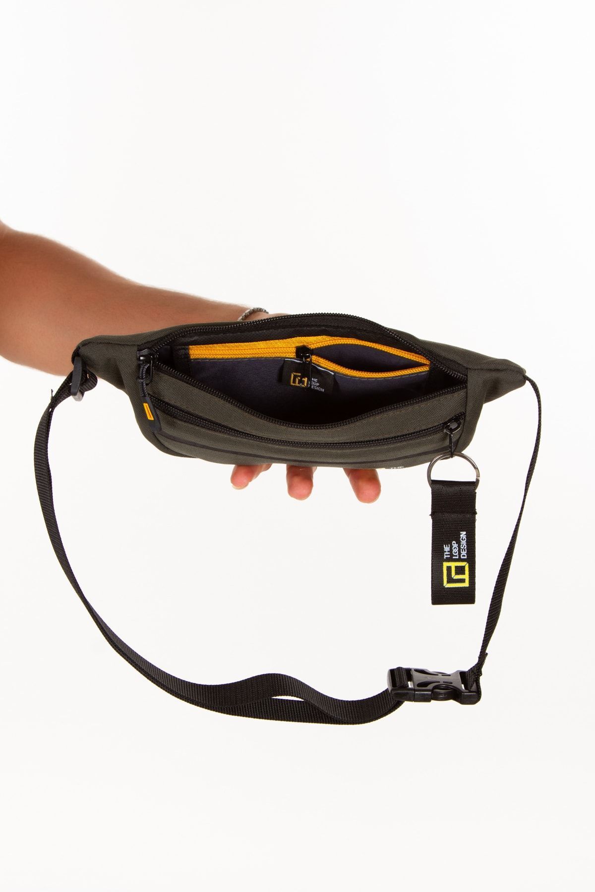 LOOP DESIGN-Unisex Crossbody Bag - Shoulder and Waist Bag, Adjustable Strap 6
