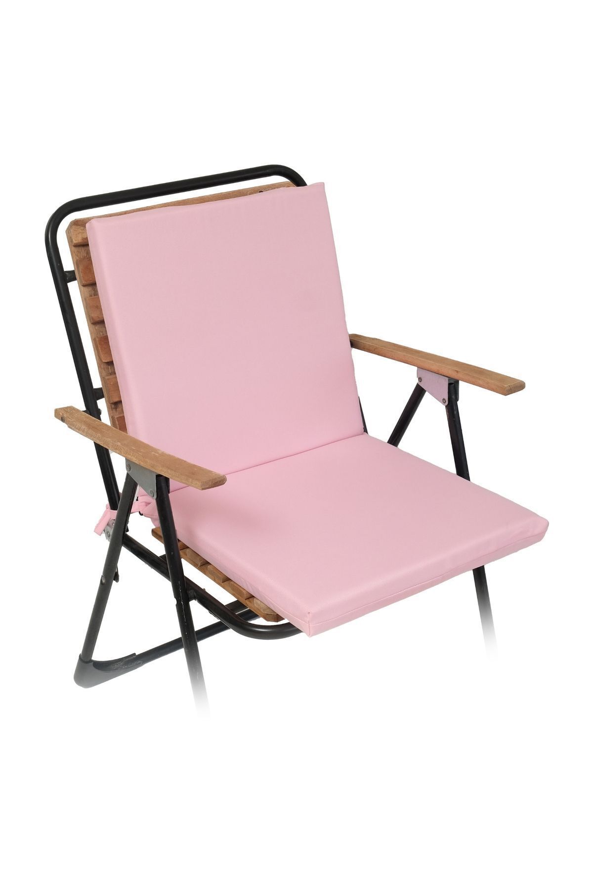 Backrest Chair Cushion Zippered Lace-up Washable Water Oil Repellent Garden Balcony 40x40 Pink