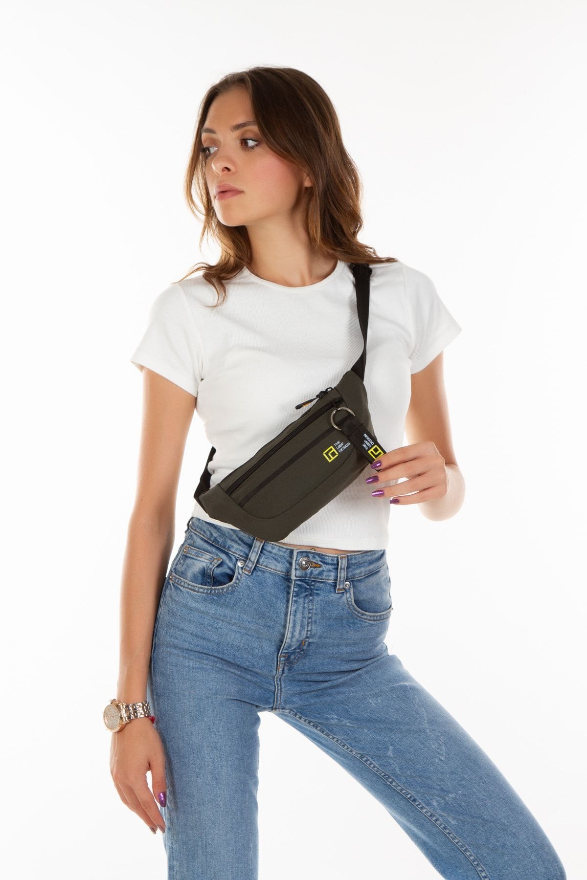 LOOP DESIGN-Unisex Crossbody Bag - Shoulder and Waist Bag, Adjustable Strap 2