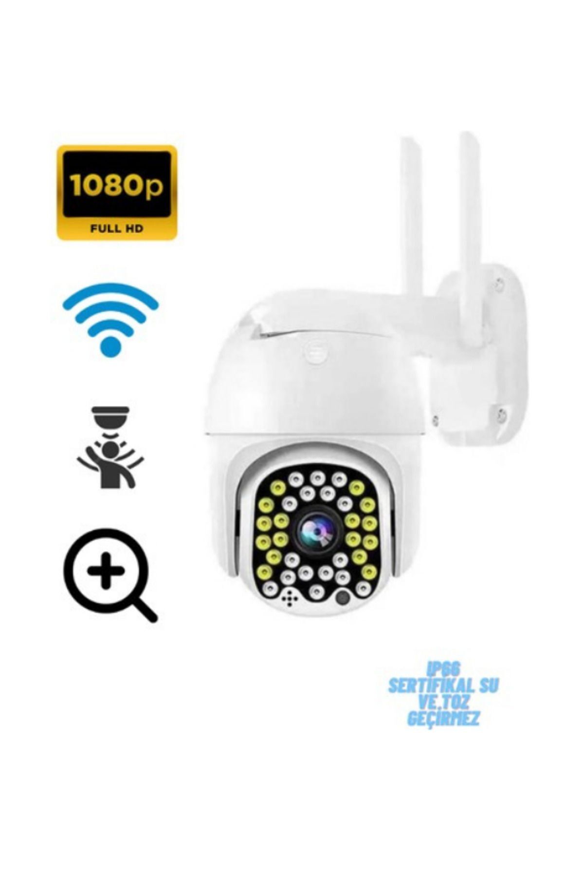 ATAsoft ELEKTRONİK Since 2021 Blm-05 360 Derece Wifi Akıllı Haraket Sensörlü Takip 4x Zoom Su Geçirmez Iç Dış Mekan Kamera Blm05