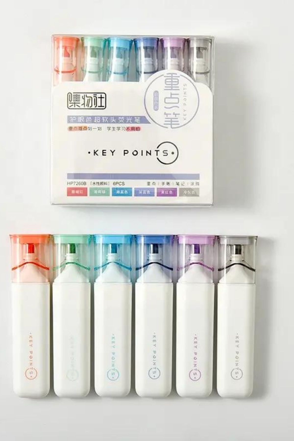 NaSaDAN-Key Point Soft Tones Highlighter Set 1