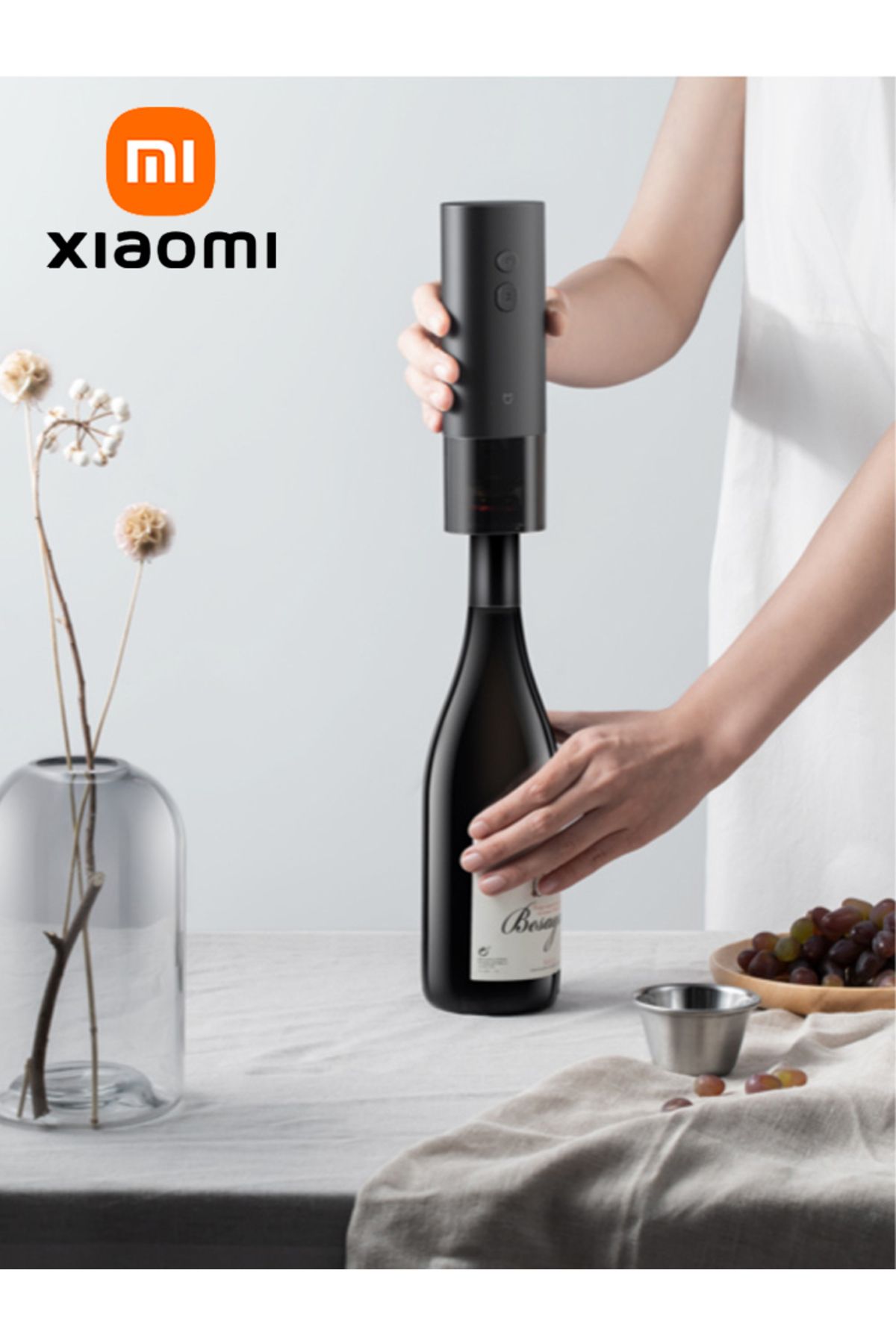 Choice-2023 New XIAOMI MIJIA Electric Wine Opener Automatic Bottle Cap Opener For Wine Corkscrew Machine 8