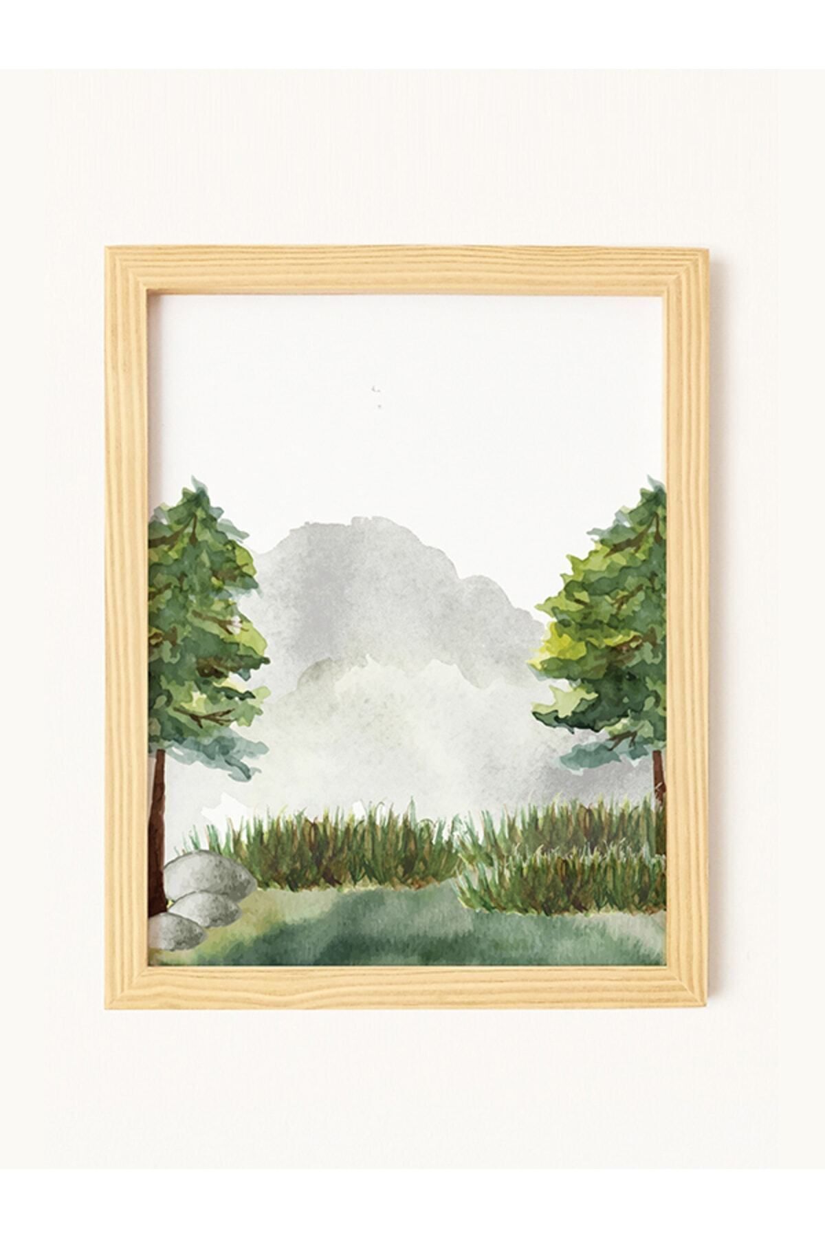 Ayışığı Dizayn-طقم لوحات كلاسيكية بإطار خشبي مكون من 3 قطع - 21x30 سم 3