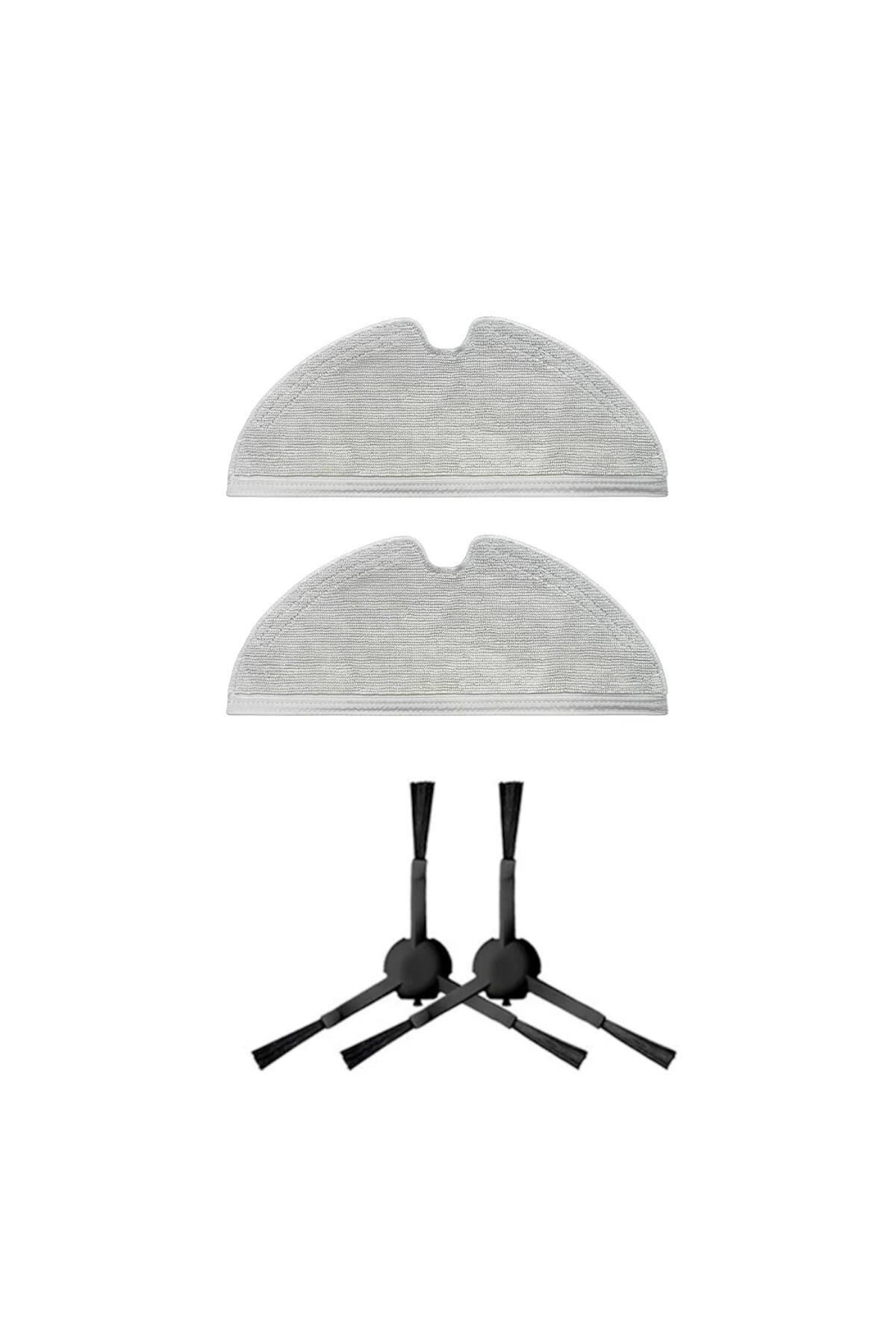 Vestel V-Bot Pro S Replacement Mop and Side Brush (4 Pieces)