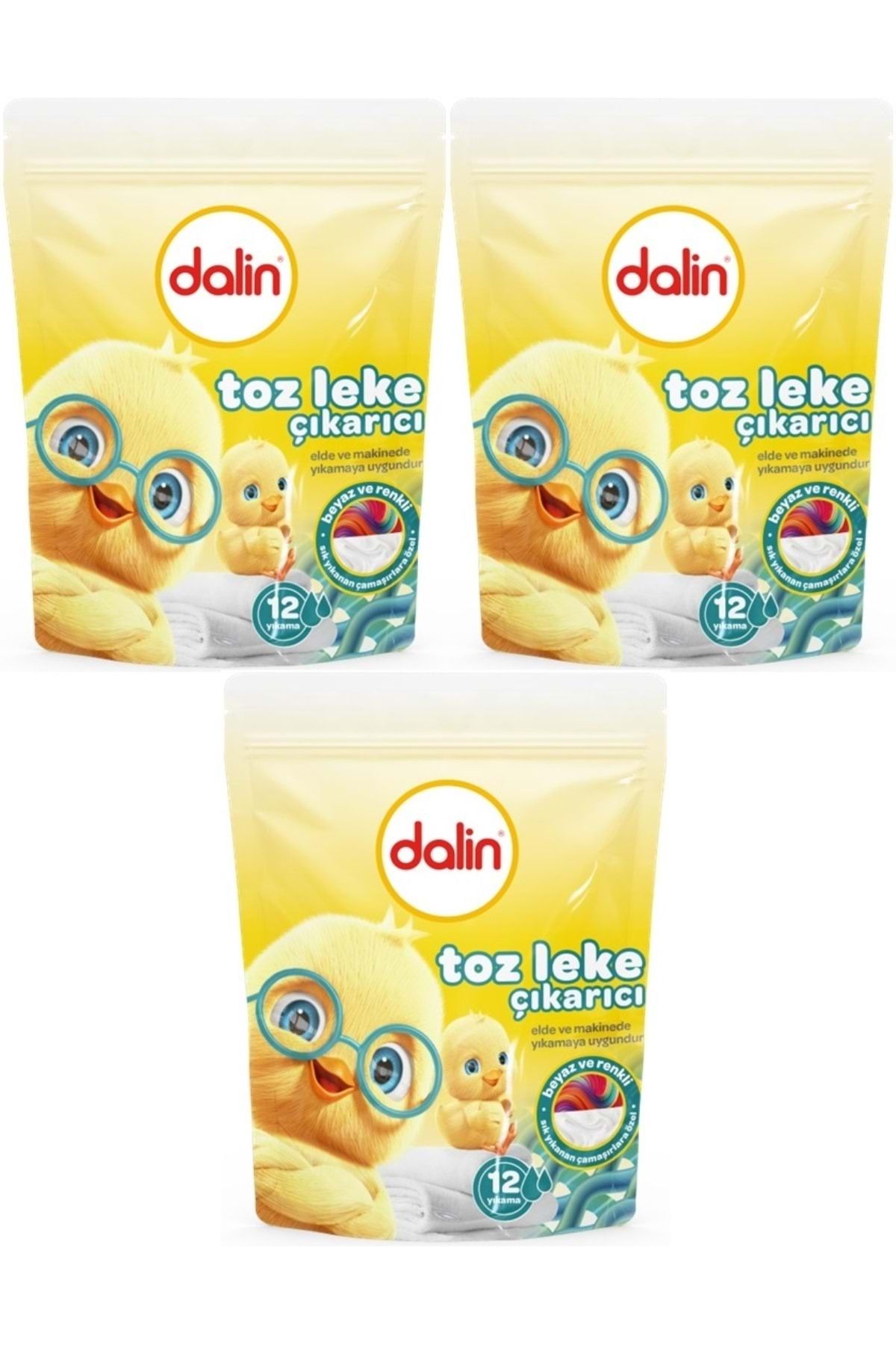 Dalin Toz Leke Çıkarıcı 500gr (TÜM ÇAMAŞIRLAR / ELDE VE MATİK) (3 LÜ SET)