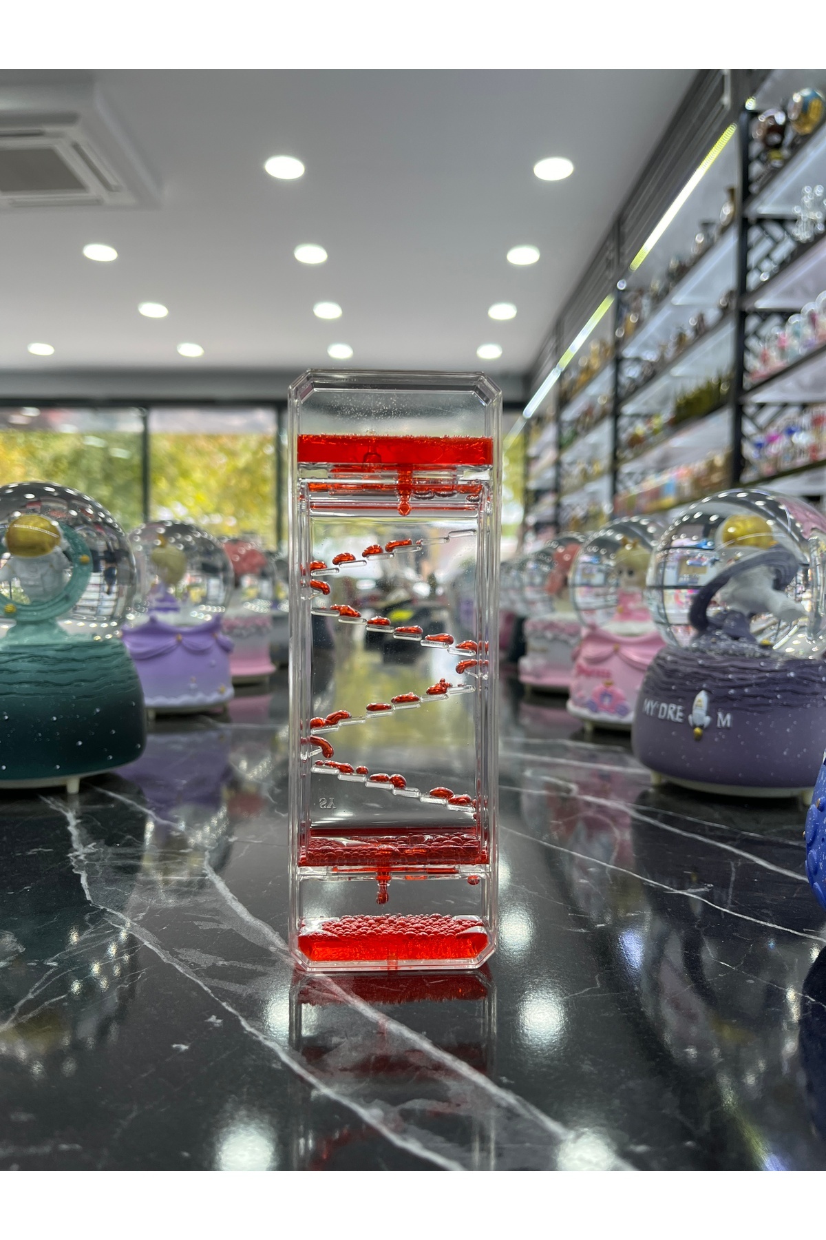 BEYZANA Merdiven Hareketli Dikdörtgen Sıvı Kum Saati