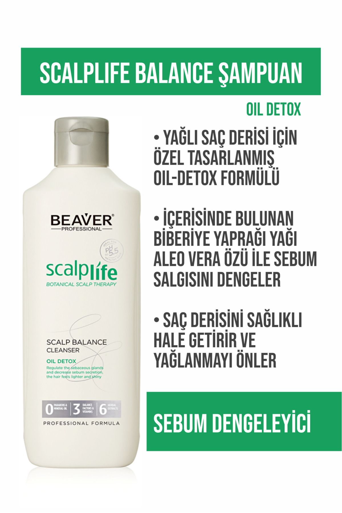 Beaver Scalplife Balance Cleanser Şampuan
