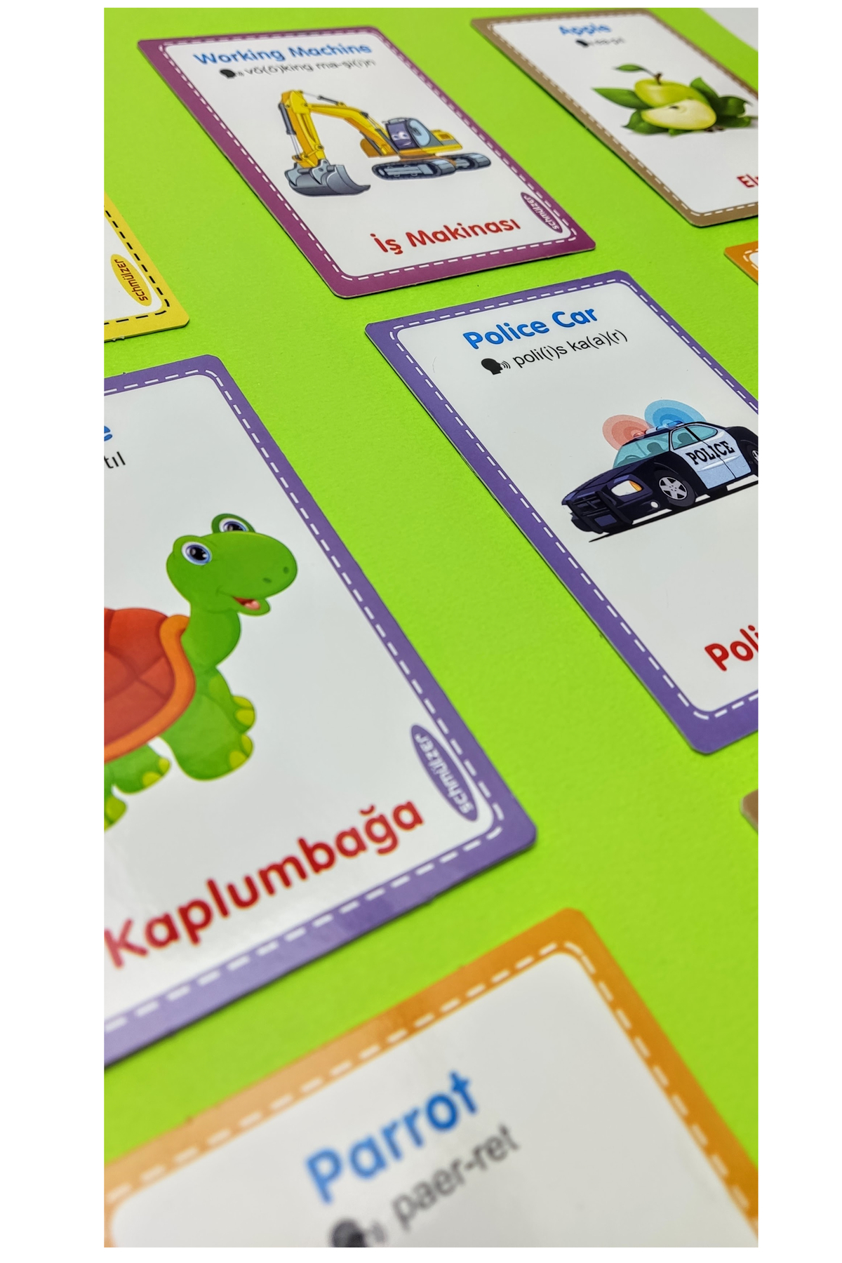 Türkçe İngilizce Telaffuzlu -  Visual Activity Cards - İlk 64 Kelimem (1-5 yaş) 6