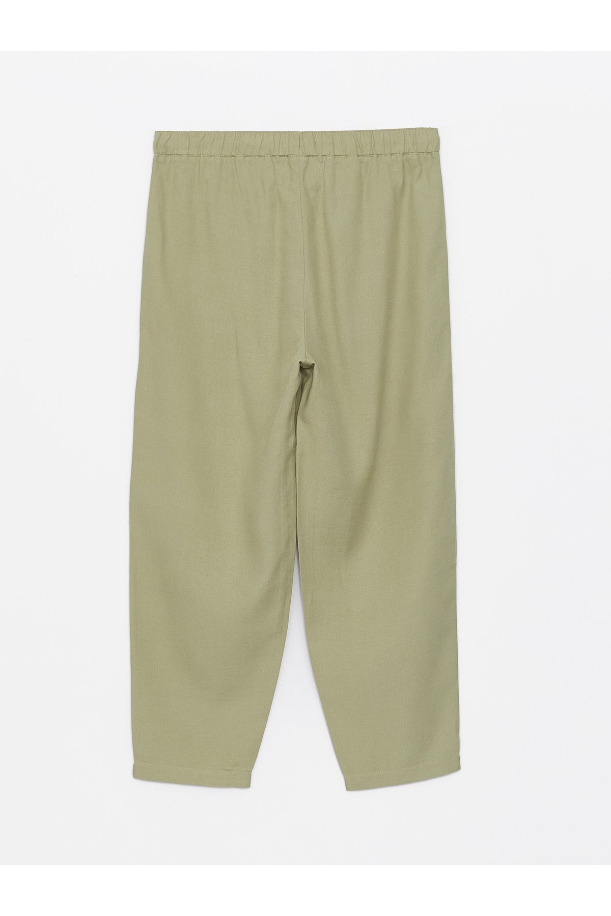 LC Waikiki-Pantaloni drepți pentru femei în amestec de in, cu talie elastică 7