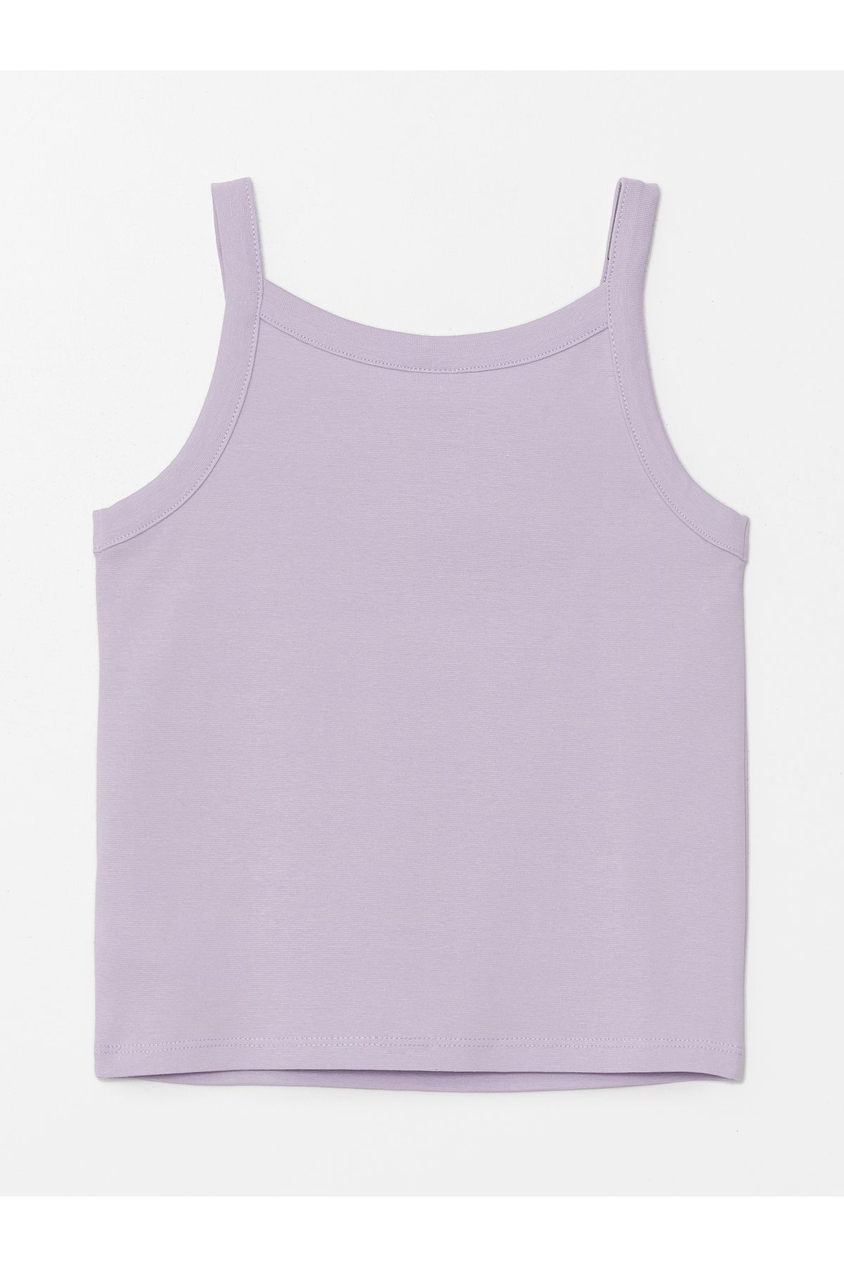 LC Waikiki-Tricou Crop Fata - Guler Patrat Model Basic 2