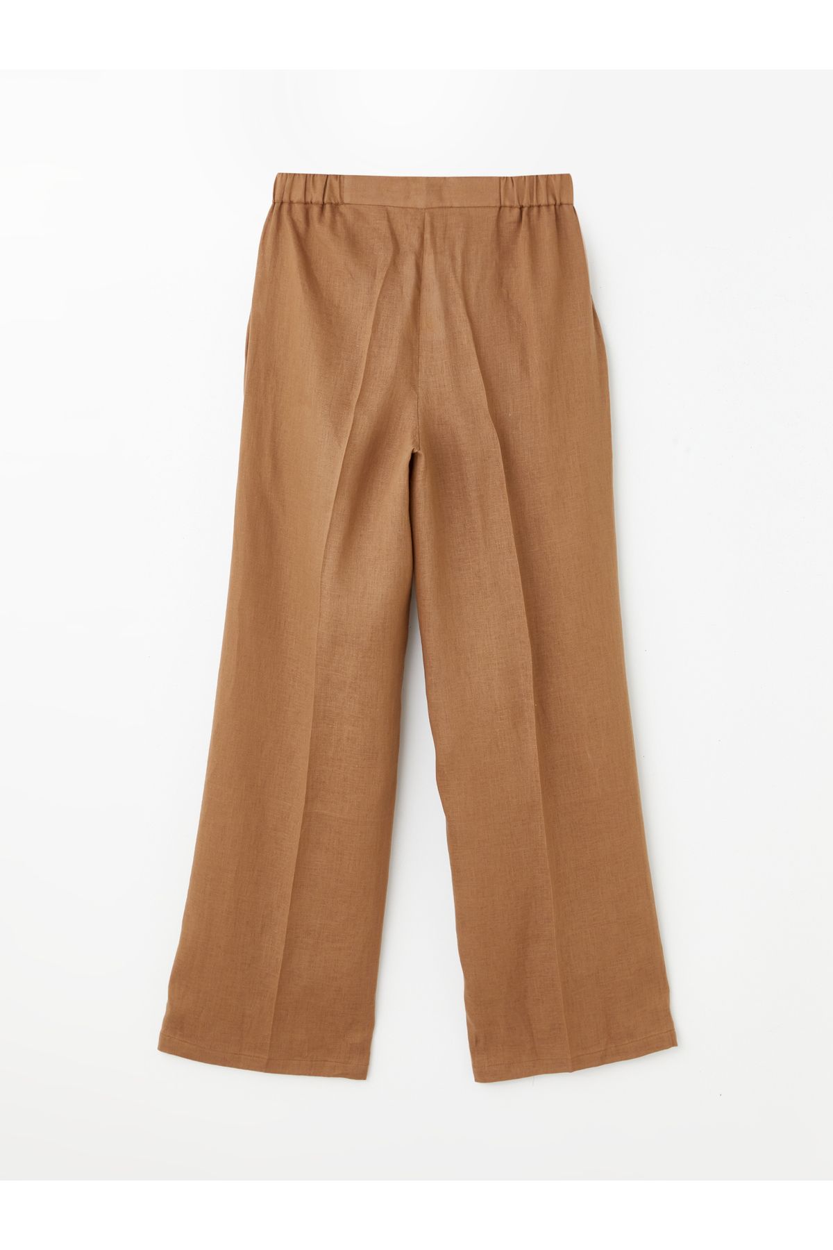 LC Waikiki-Comfortable Molded Elastic Waist Linen Trousers for Women 6