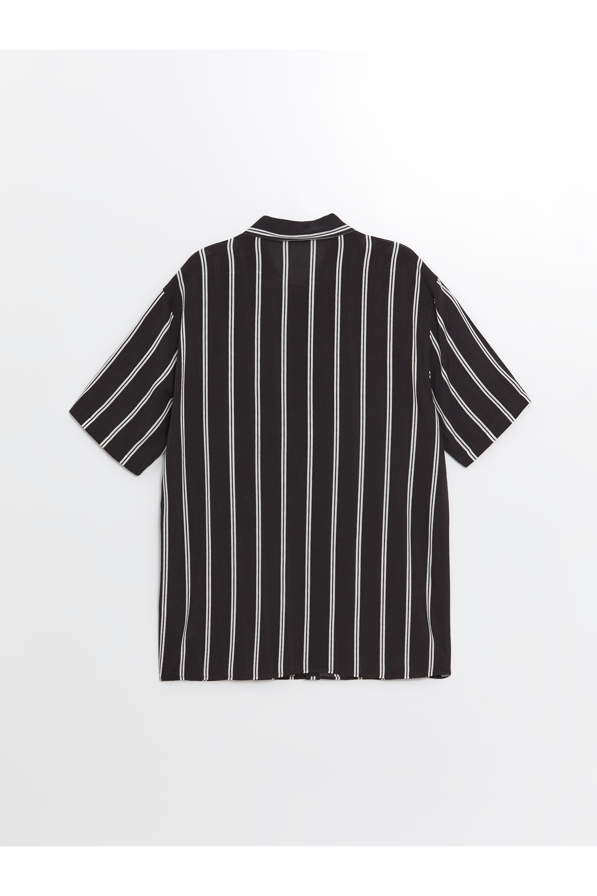 پیراهن ال سی وایکیکی مردانه ویسکوز خاکستری  راه راه Regular/رگولار    بیسیک کژوال/روزمره | LC Waikiki S4NT14Z8 - تصویر 7