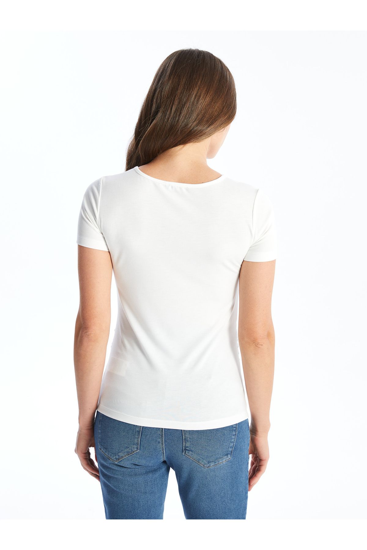 LC Waikiki-Maternity T-Shirt - Crew Neck, Printed, Short Sleeve 5