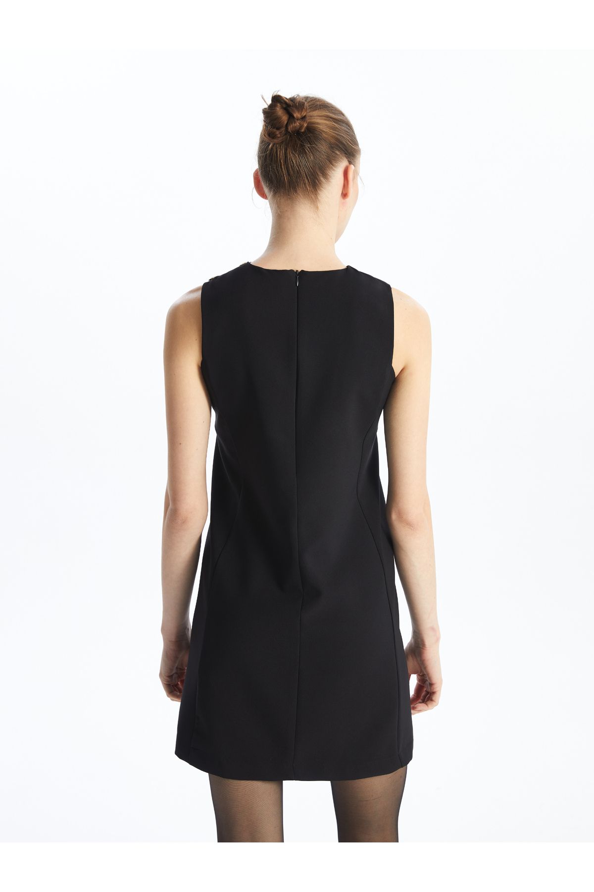 LC Waikiki-Women's Straight Dress with Crew Neck 5
