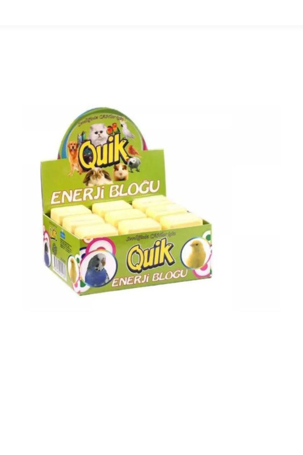Quik Enerji Bloğu 5 Adet Muzlu , kuşlar için gaga taşı