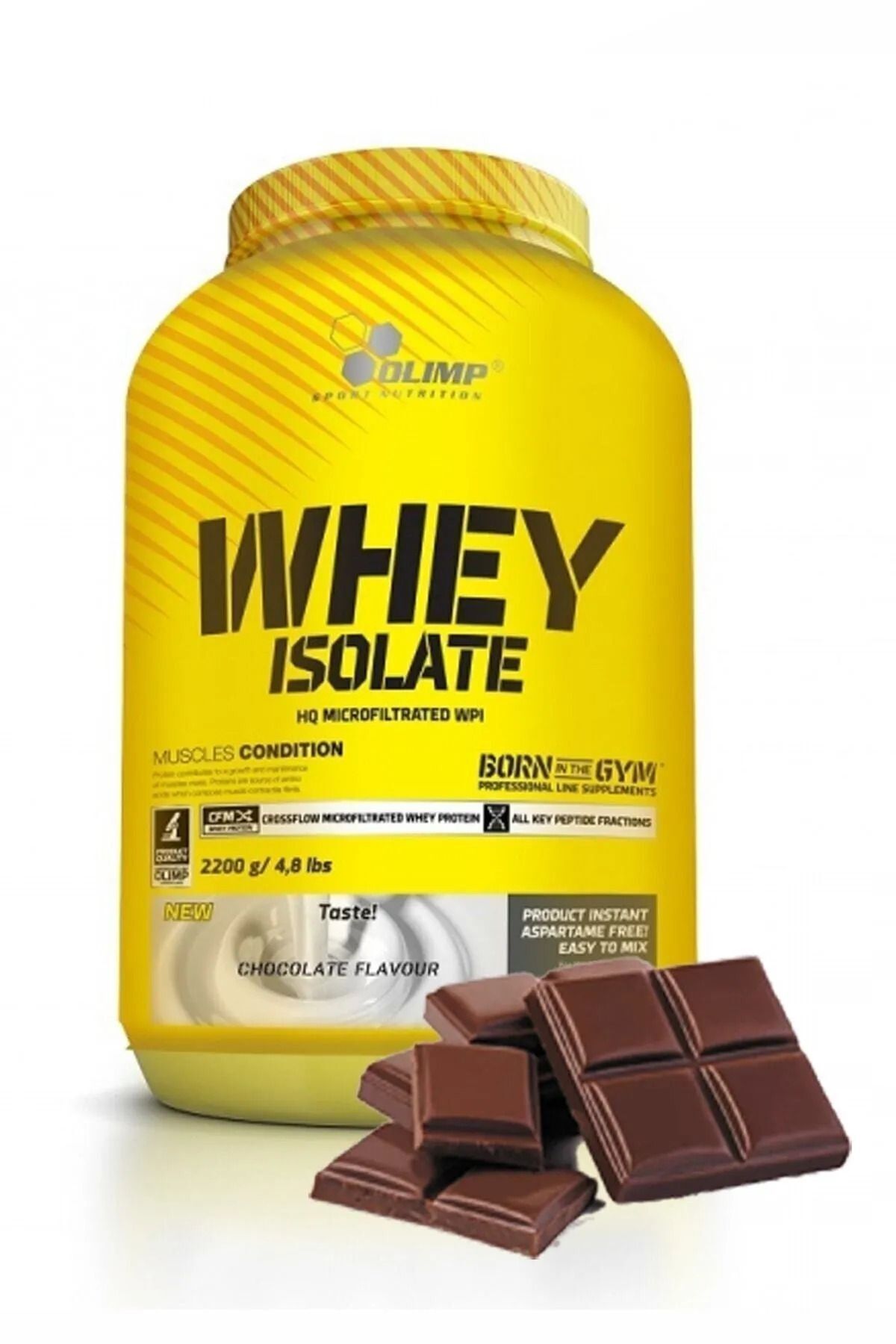 Olimp Pure Whey Protein Isolate 1800 Gr Çikolata Aromalı Protein Tozu Izole Kas Geliştirici