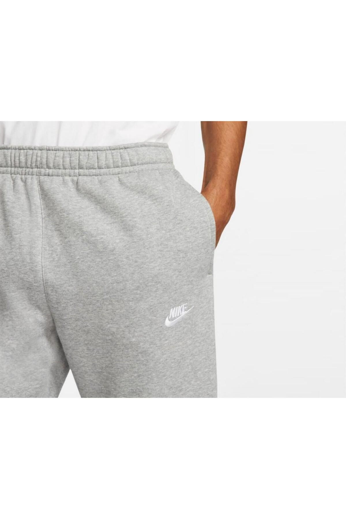 Nike-Sportswear Club Fleece Men's Gray Sweatpants Bv2671-063 3