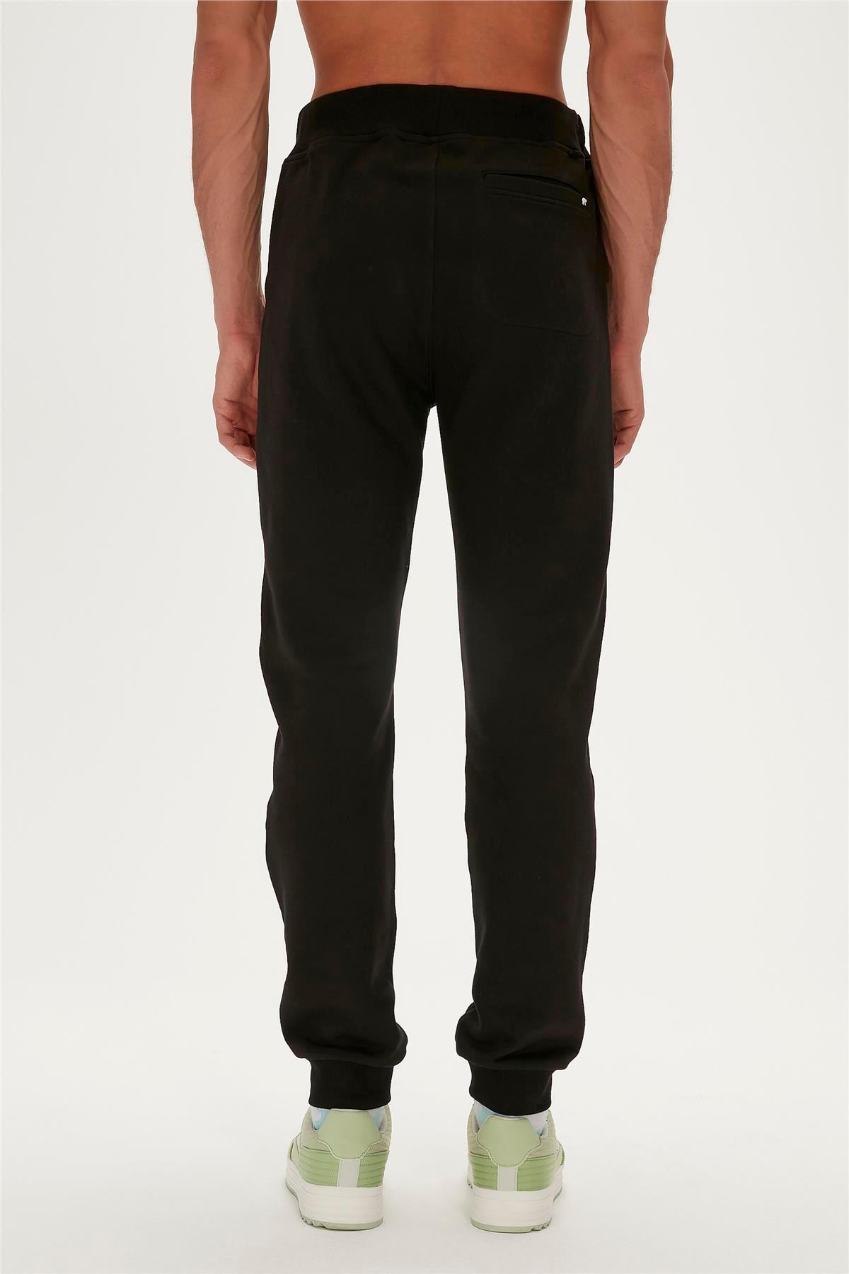 شلوار گرمکن مردانه مشکی بد بیر | 23.02.14.002NIGHT اورجینال - تصویر 6