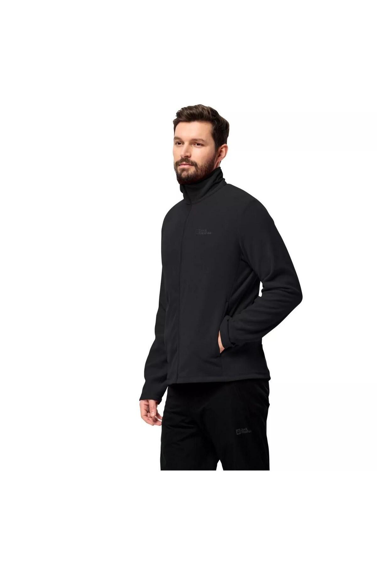 پشم گوسفند مردانه مشکی Jack Wolfskın 1711451 Taunus Fz M Jack Wolfskin