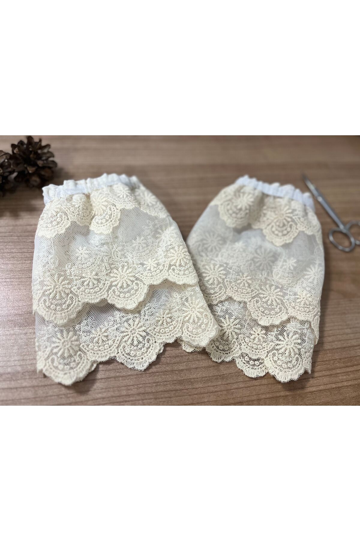 SHERLOCK HOME Vintage Tüllü Kolluk