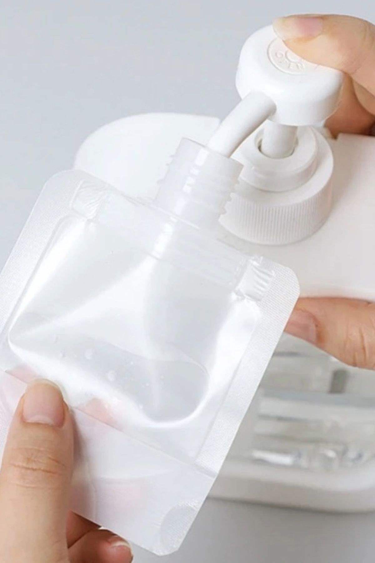 Greathings-Recipient pentru șampon cremă de 100 ml - reutilizabil, set de călătorie, recipient multifuncțional 7