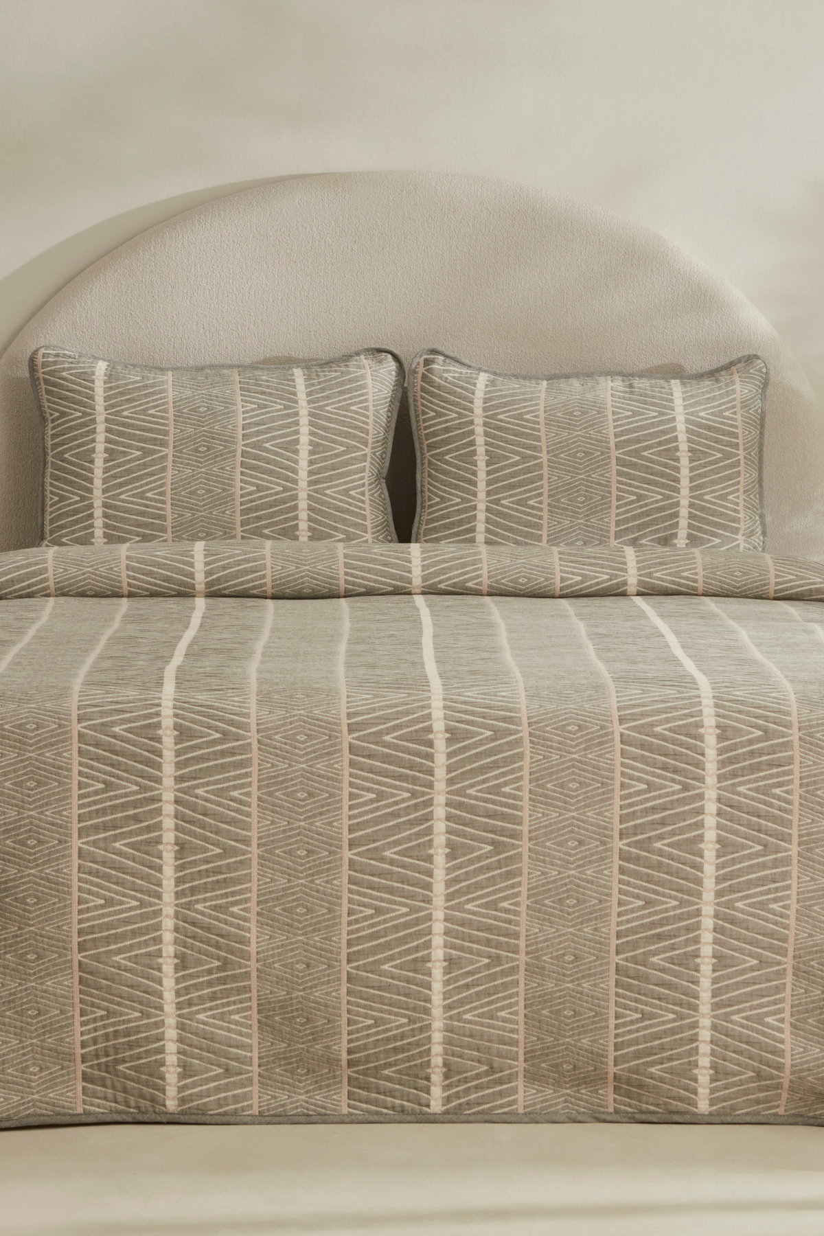 Karaca Home Noah Çift Kişilik Yatak Örtüsü Seti Gri